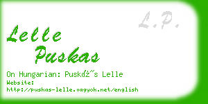 lelle puskas business card